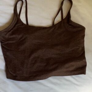 Java brown Vuori crop top